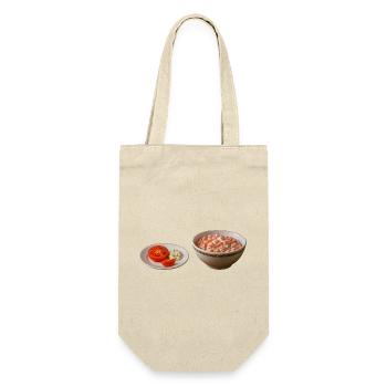 Tomaten Salat mit Schmand - Geschenkbeutel für Flaschen - Natur - Vorne