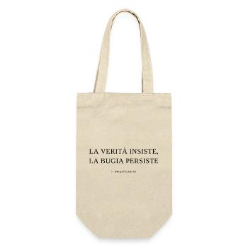 la_verita_insiste_la_bugia_persiste - Gift Bag for Bottles - nature - Front