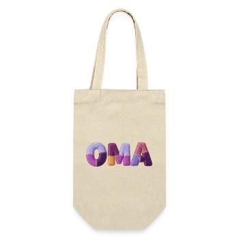 Granny Patchwork Letters Top Trend - Gift Bag for Bottles - nature - Front