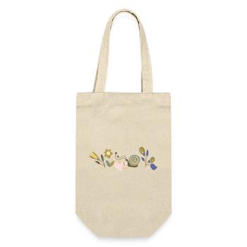 Flowers with Snail - Gift Bag for Bottles - nature - Front