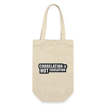Correlation Is Not Causation Nerd Science - Gift Bag for Bottles - nature - Front