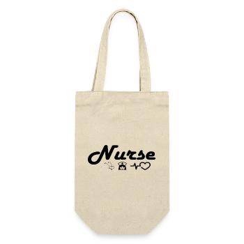 Nurse_Black - Gift Bag for Bottles - nature - Front