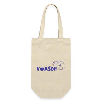 Logo du croissant KWASOH Imprimé - Sac à bouteille - nature - Devant