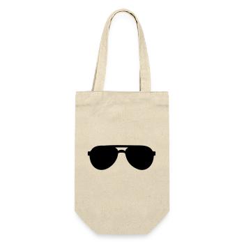 Sonnenbrille - Geschenkbeutel für Flaschen - Natur - Vorne