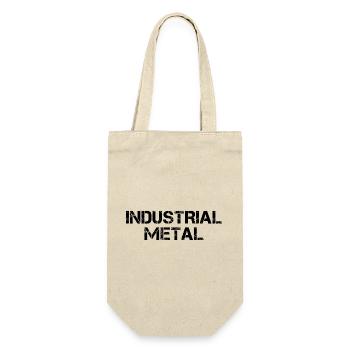 Industriemetall - Geschenkbeutel für Flaschen - Natur - Vorne