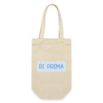 Bambino Figlio Prima, Italien - Geschenkbeutel für Flaschen - Natur - Vorne