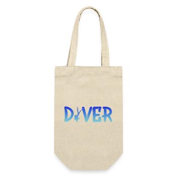 Diver Tauchabenteuer - Geschenkbeutel für Flaschen - Natur - Vorne