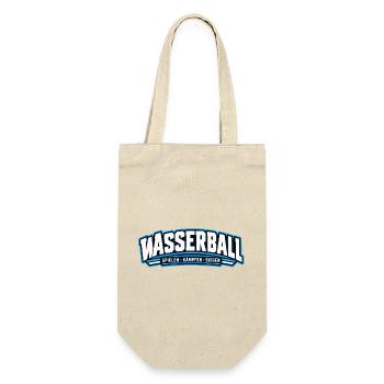 Wasserball Kraft-Logo - Geschenkbeutel für Flaschen - Natur - Vorne