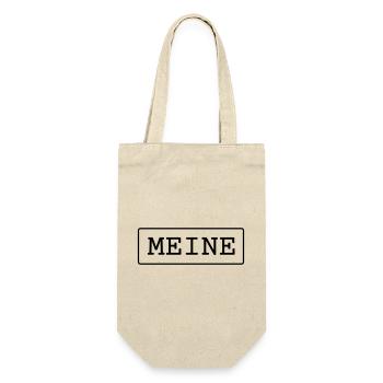 Meine Eigentum Besitz Geschenk - Geschenkbeutel für Flaschen - Natur - Vorne