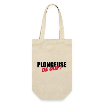 Plongeuse de ouf ! - Sac à bouteille - nature - Devant