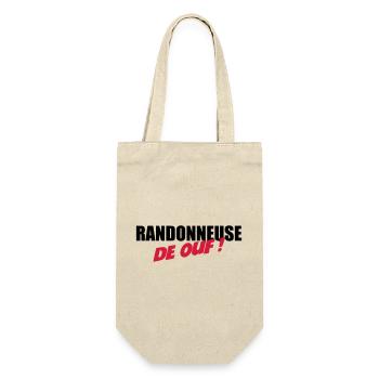 Randonneuse de ouf ! - Sac à bouteille - nature - Devant