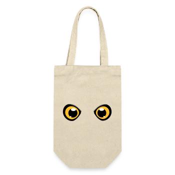 two shining eyes of an owl - Gift Bag for Bottles - nature - Front