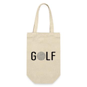 Golf - Geschenkbeutel für Flaschen - Natur - Vorne
