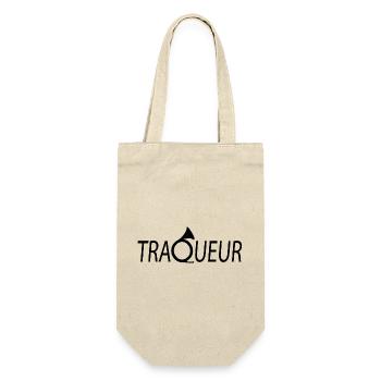 TRACKER T-Shirt anpassbar mit Ihrem Text - Geschenkbeutel für Flaschen - Natur - Vorne