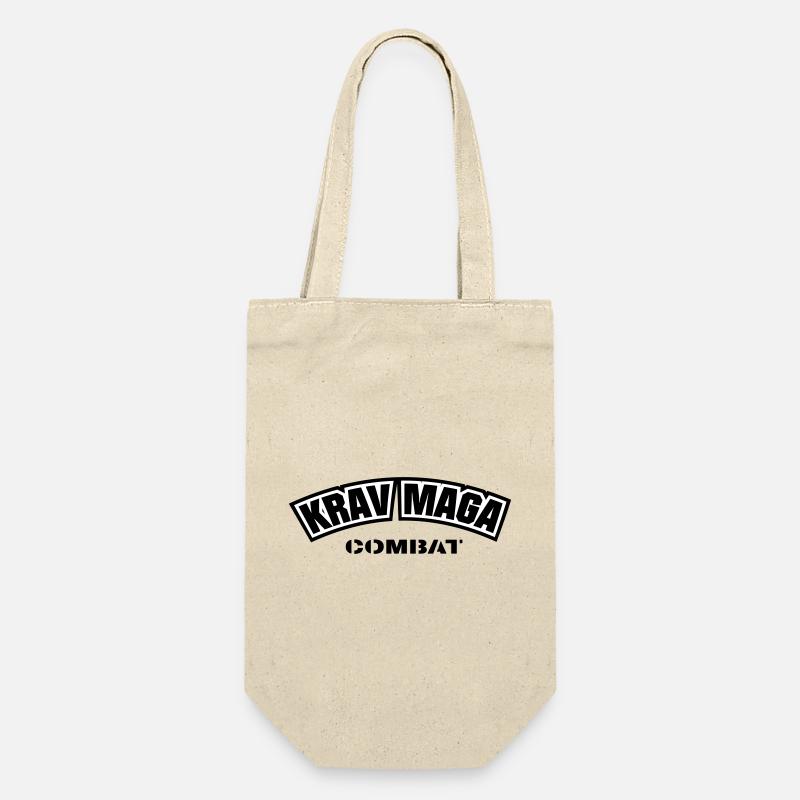 KravMaga Combat - Geschenkbeutel für Flaschen - Natur