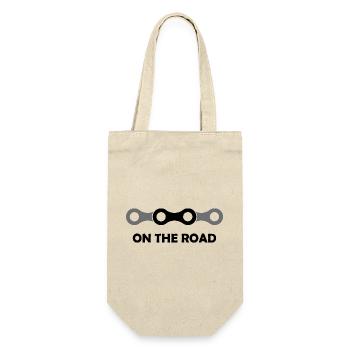 road bike bike icon icon Logo cycling - Gift Bag for Bottles - nature - Front