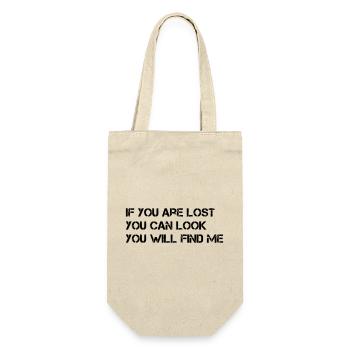 IF YOU ARE LOST, YOU CAN LOOK YOU WILL FIND ME - Gift Bag for Bottles - nature - Front