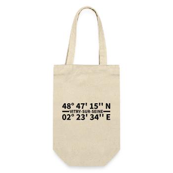 Vitry-sur-Seine coordinates - Gift Bag for Bottles - nature - Front