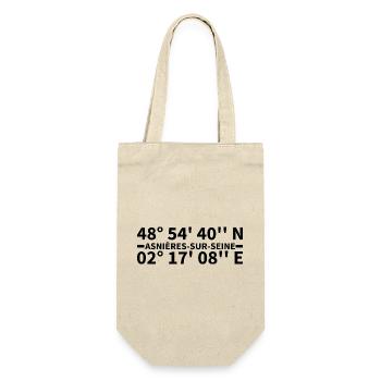 Asnières-sur-Seine coordinates - Gift Bag for Bottles - nature - Front