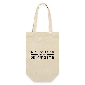 Ajaccio coordinates - Gift Bag for Bottles - nature - Front