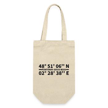Fontenay-sous-Bois coordinates - Gift Bag for Bottles - nature - Front