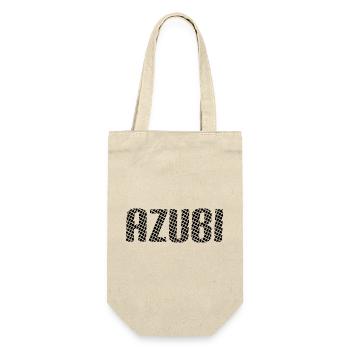 Azubi Tshirt 6 23 schwarz - Geschenkbeutel für Flaschen - Natur - Vorne
