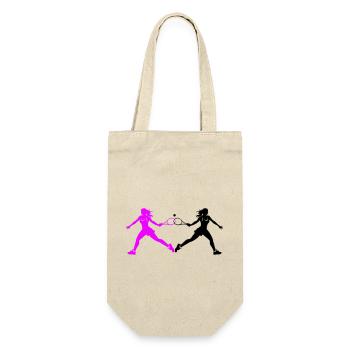 Silhouette de joueur de tennis - Sac à bouteille - nature - Devant