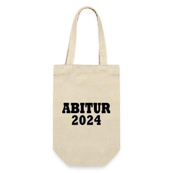 Abitur 2024 - Geschenkbeutel für Flaschen - Natur - Vorne