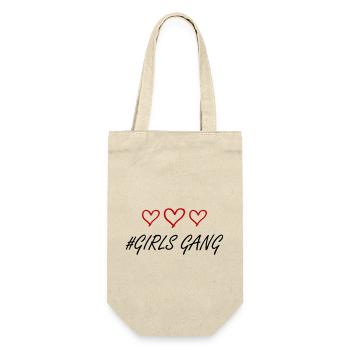 Filles Gang Filles Équipe Coeur Amour - Sac à bouteille - nature - Devant