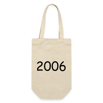 2006 18th birthday year black - Gift Bag for Bottles - nature - Front