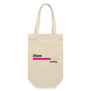 Mom loading... Please Wait - Mother-to-be - Gift Bag for Bottles - nature - Front