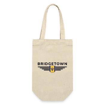 Bridgetown T-Shirt: Karibik-Vibes - Geschenkbeutel für Flaschen - Natur - Vorne