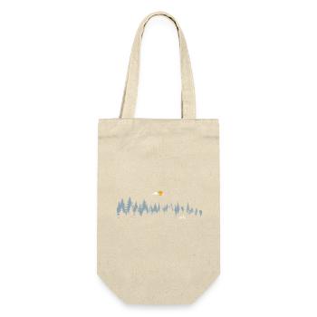 Moonlit Forest Bicycle Scene - Gift Bag for Bottles - nature - Front