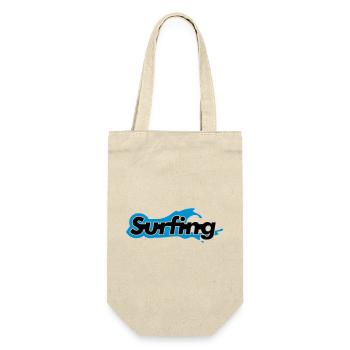Surfing - Geschenkbeutel für Flaschen - Natur - Vorne