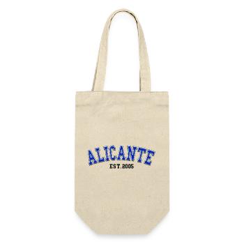 Alicante gegründet 2005 - Geschenkbeutel für Flaschen - Natur - Vorne