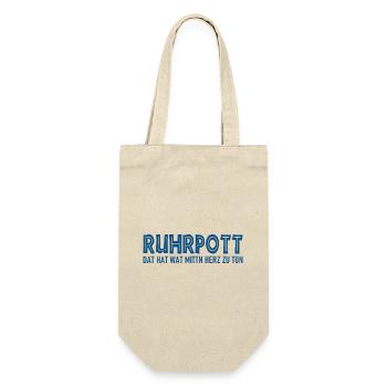 Ruhrpott - Dat hat wat mittn Herz zu tun - Geschenkbeutel für Flaschen - Natur - Vorne