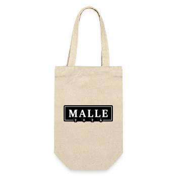 Malle 2026 Mallorca Urlaub - Geschenkbeutel für Flaschen - Natur - Vorne