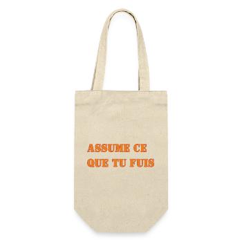ASSUME CE QUE TU FUIS - Sac à bouteille - nature - Devant