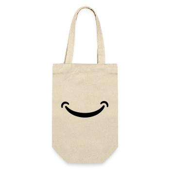Smile - Gift Bag for Bottles - nature - Front