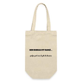 WORK. OFFICE. COLLEAGUE. BUDDY. MESSAGE - Gift Bag for Bottles - nature - Front
