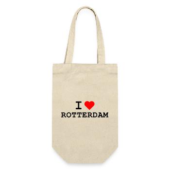 I love Rotterdam - Ich liebe Rotterdam - Gift Bag for Bottles - nature - Front