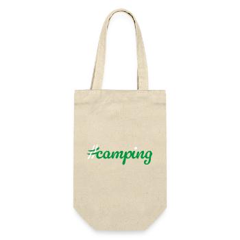 Camping Hashtag Camper Van Life Campsite Fan - Gift Bag for Bottles - nature - Front