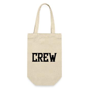 crew_schrift - Gift Bag for Bottles - nature - Front
