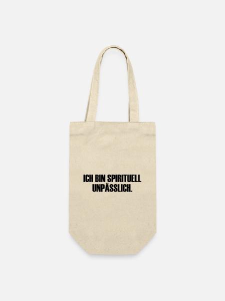 Spirituell unpässlich! - Geschenkbeutel für Flaschen - Natur