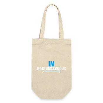 Im Wartungsmodus – Shirt für IT‑Administratoren - Geschenkbeutel für Flaschen - Natur - Vorne