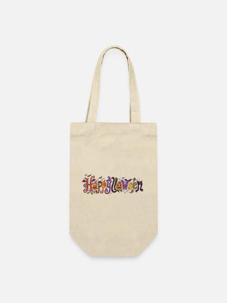 Frohe Halloween-Kreaturen. - Geschenkbeutel für Flaschen - Natur
