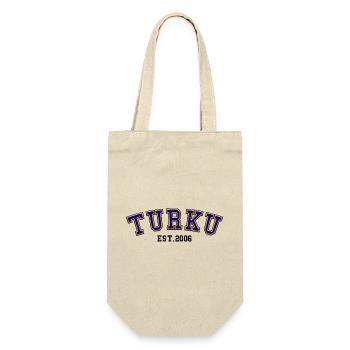 Turku gegründet 2006 – Geburtstag - Geschenkbeutel für Flaschen - Natur - Vorne