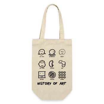 History of Art - Geschenkbeutel für Flaschen - Natur - Vorne