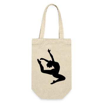 Jumping girl - Gift Bag for Bottles - nature - Front