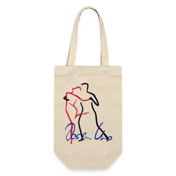 Tango-1 - Geschenkbeutel für Flaschen - Natur - Vorne